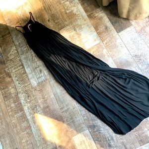 Flowy Lola summer dress. Long dress overlaps